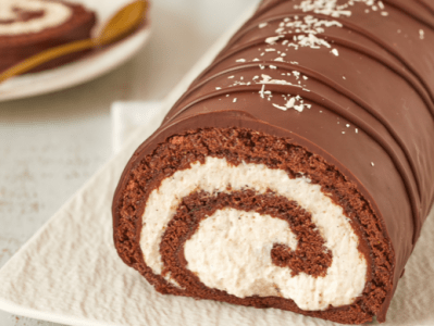 Bûche Délice coco et&nbsp;Nucellina