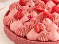 Tarte rose à la&nbsp;framboise